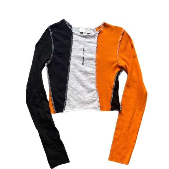 Topshop Multi Color Top US 4 - Picture 4 of 13
